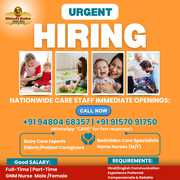 URGENT HIRING: FEMALE CAREGIVER (24 HOURS LIVE-IN) Location: Bangalore